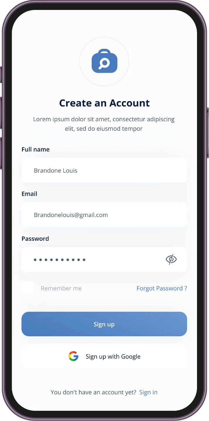 Sign Up